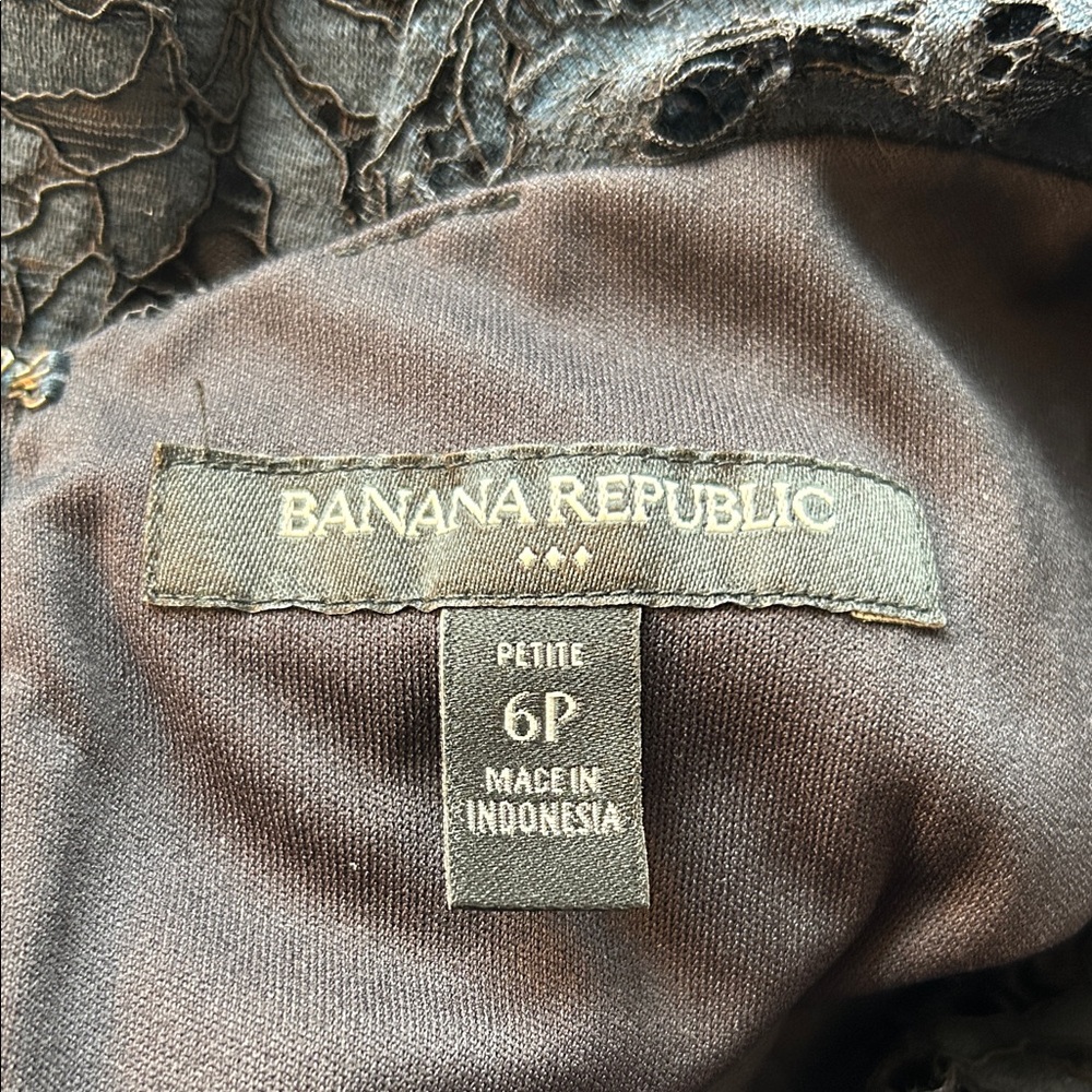 Banana Republic Navy Lace Midi Dress - Picture 3 of 11